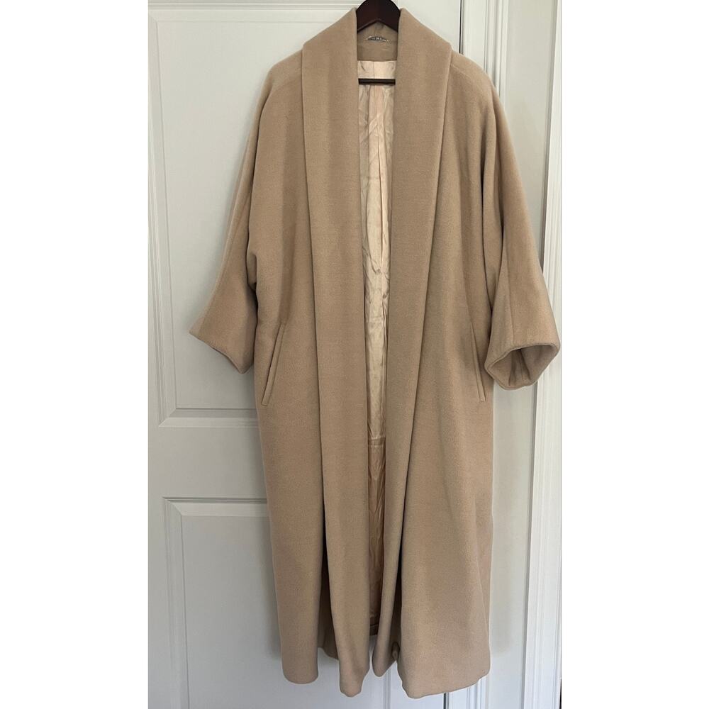 Max Mara camel long coat women Sz. 8 alpaca/wool/mohair
